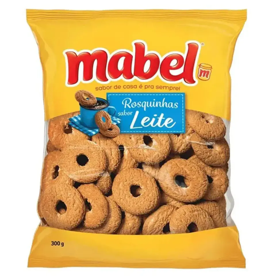 Rosquinhas sabor Leite Mabel 350g 1