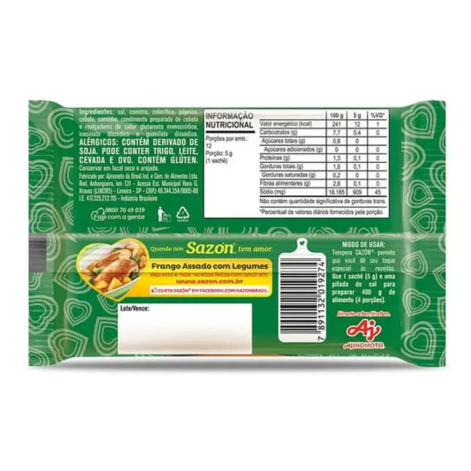 Sazon Caldo de Frango 60g 2