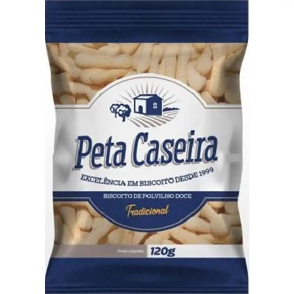 Biscoito de Polvilho Peta Caseira Tradicional 120g 1