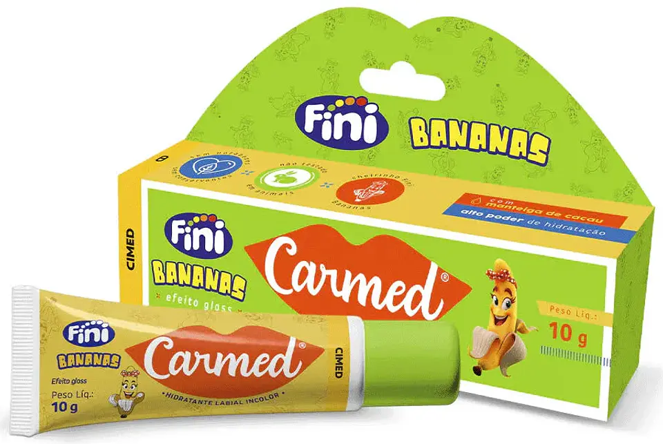 Hidratante Labial Carmed Fini Sabor Banana 10G 1