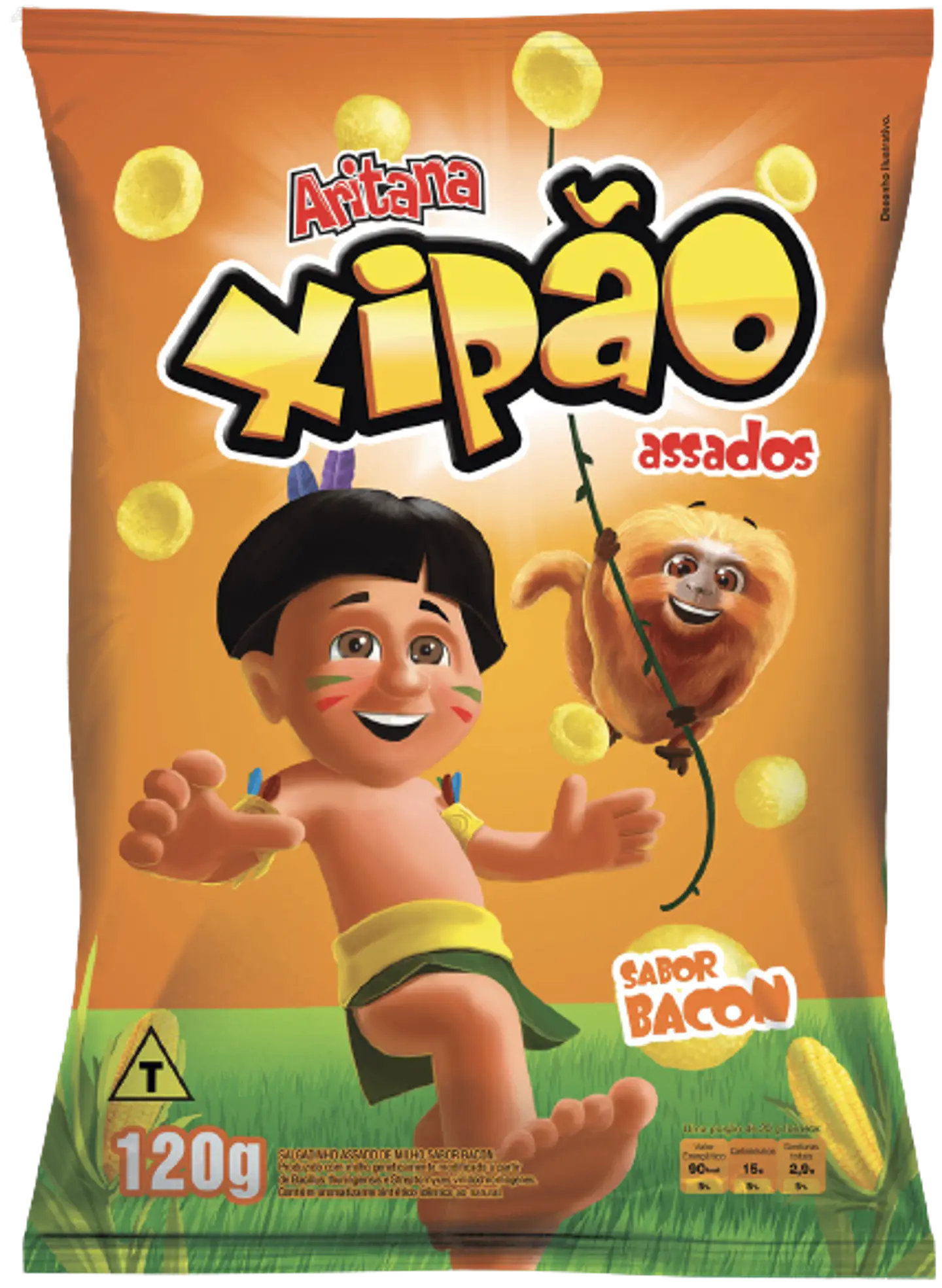 Salgadinho Xipão Bacon 120g  1