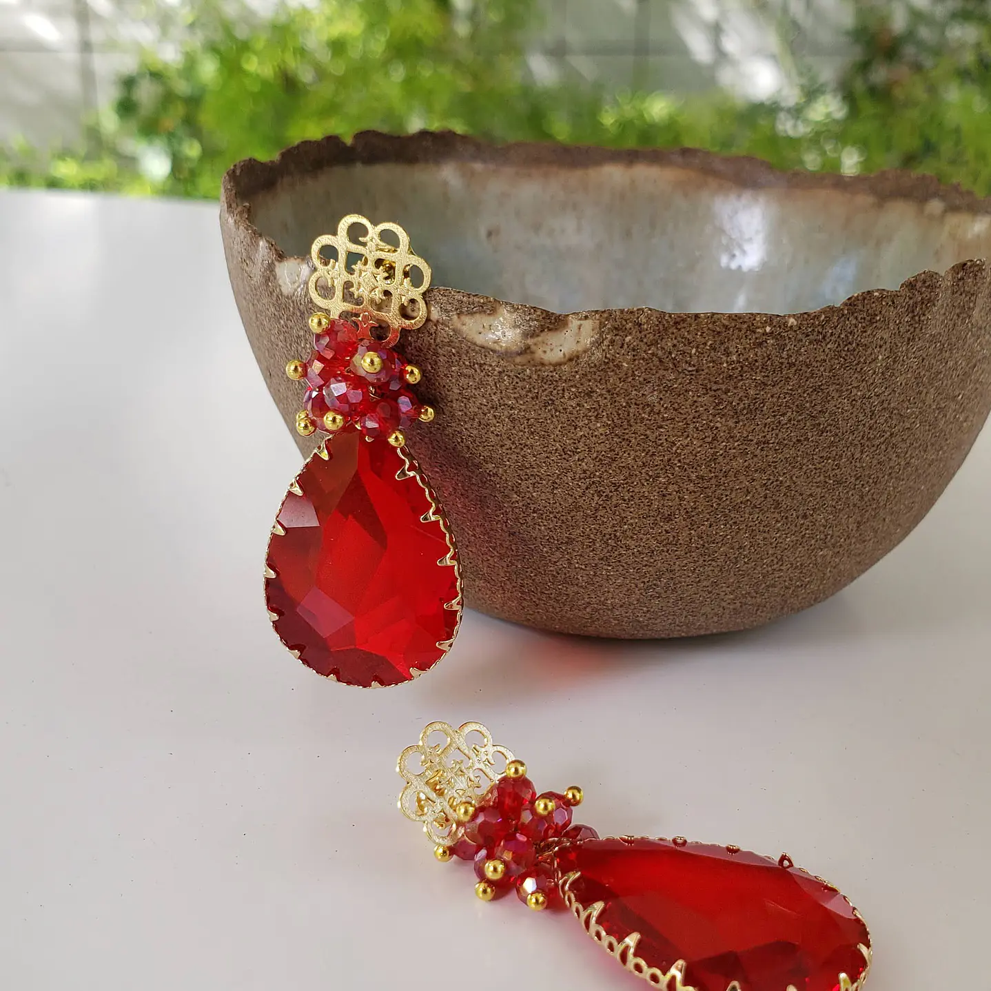 Aros Selene Rojo 1