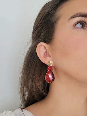 Aros Selene Rojo
