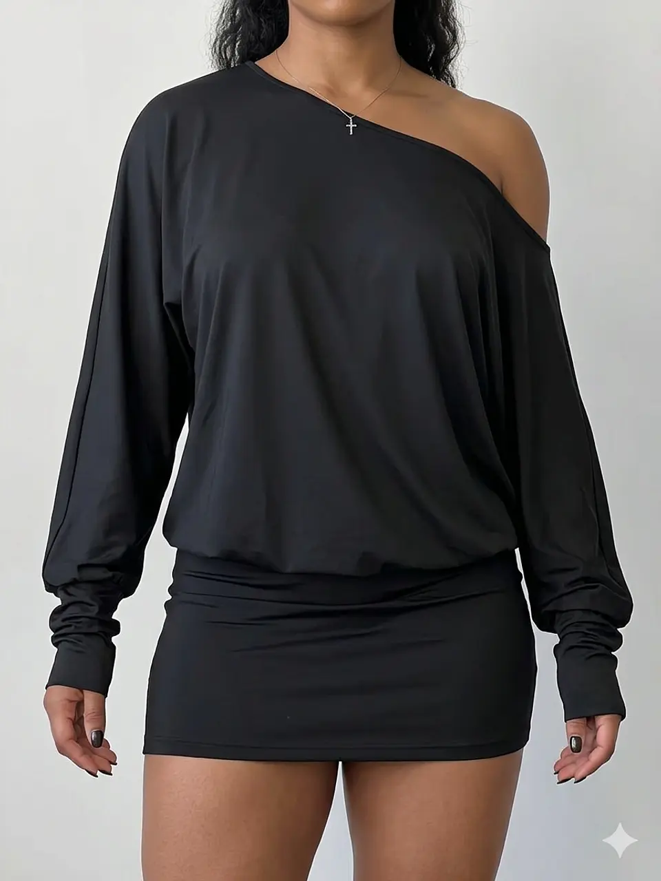 VESTIDO MINI DRAPEADO  1
