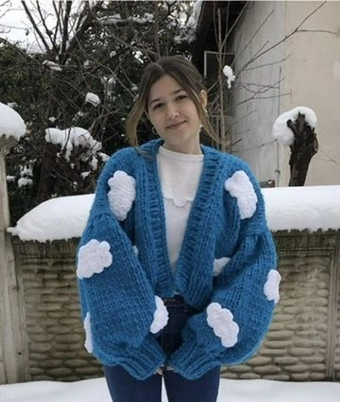Cardigans cielo azul– 100% Hecha a Mano 1