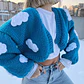 Cardigans cielo azul– 100% Hecha a Mano - Miniatura 2
