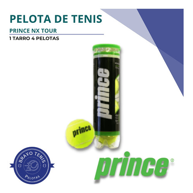 1 Tarro De Pelota De Tenis Prince - Nx Tour X4