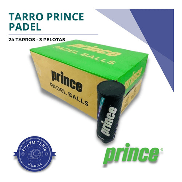 Caja 24 Tarros De Pelota De Padel Prince - Padel Ball X3