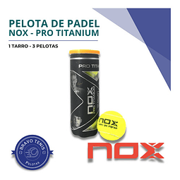 1 Tarro De Pelota De Padel Nox - Pro Titanium X3