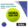 3 Tarros Pelota De Padel Odea - Professional Play To Win! X3