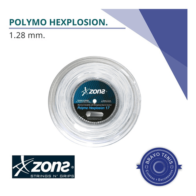 Zons - Rollo Cuerda Polymo Hexplosion 1.28mm.