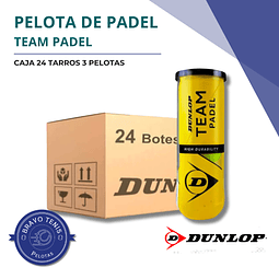 Caja 24 Tarros De Pelotas De Padel Dunlop - Team Padel