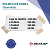 1 Tarro De Pelotas De Padel Dunlop - Team Padel