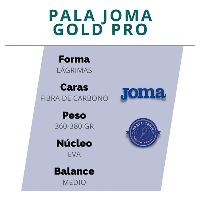 Pala Para Padel Joma - Gold Pro