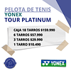3 Tarros De Pelota Yonex - Tour Platinum X4