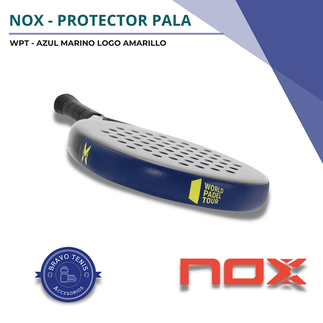 Protector Pala Nox WPT Rojo Logo Blanco
