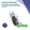 Canasto Recolector De Pelotas Tenis Prince - Verde con ruedas 120 pelotas