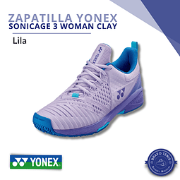 Zapatilla Yonex - Sonicage 3 Woman Clay Lila