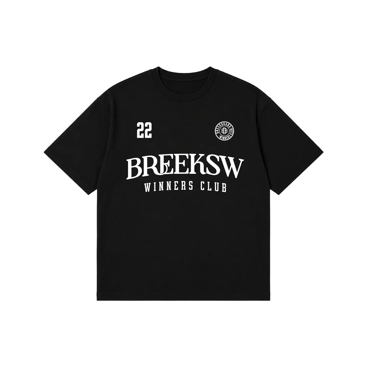 Polera Regular Fit “BREEKSW Winners Club” — Black Edition 1