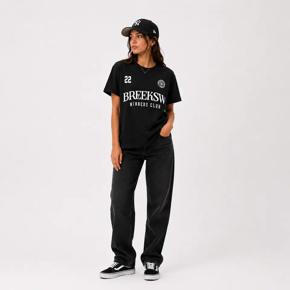 Polera Regular Fit “BREEKSW Winners Club” — Black Edition 3