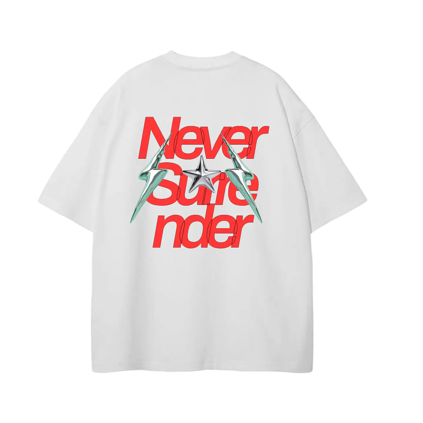 Polera Oversize NEVER SURRENDER 1