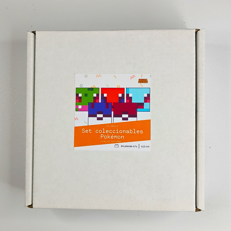 Colección Mini Mosaicos Pokémon - 64 piezas - sticker o imanes 1