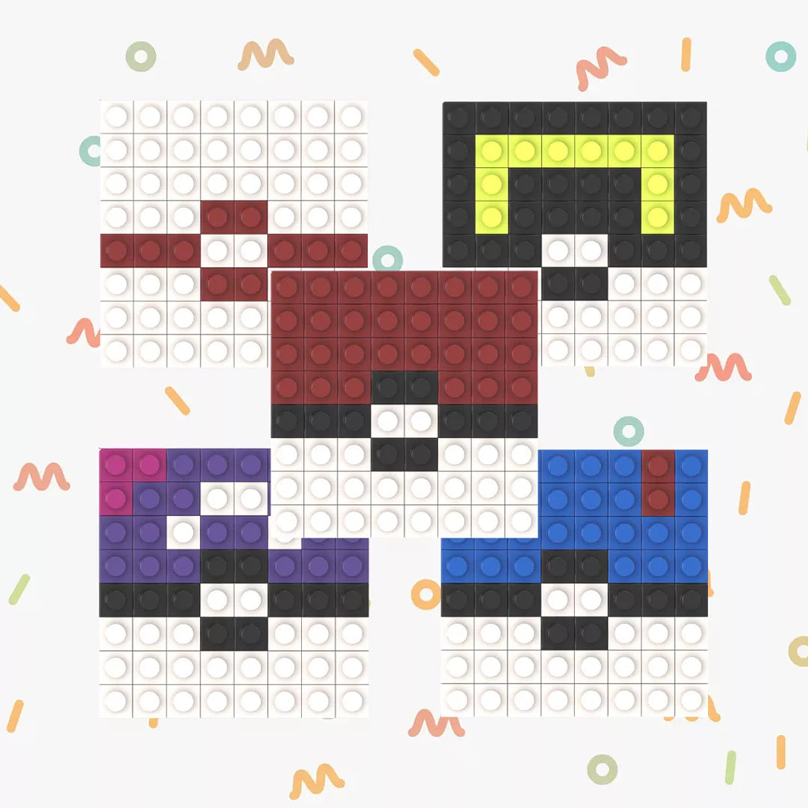 Colección Mini Mosaicos Pokéballs - 64 piezas - sticker o imanes 2