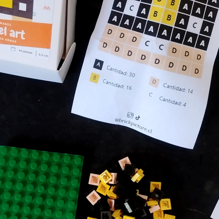 Colección Mini Mosaicos Pac-man - 49 piezas - sticker o imanes 4