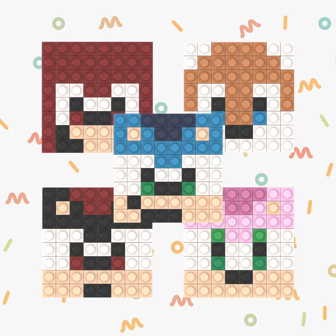 Colección Mini Mosaicos Sonic - 64 piezas - sticker o imanes 2