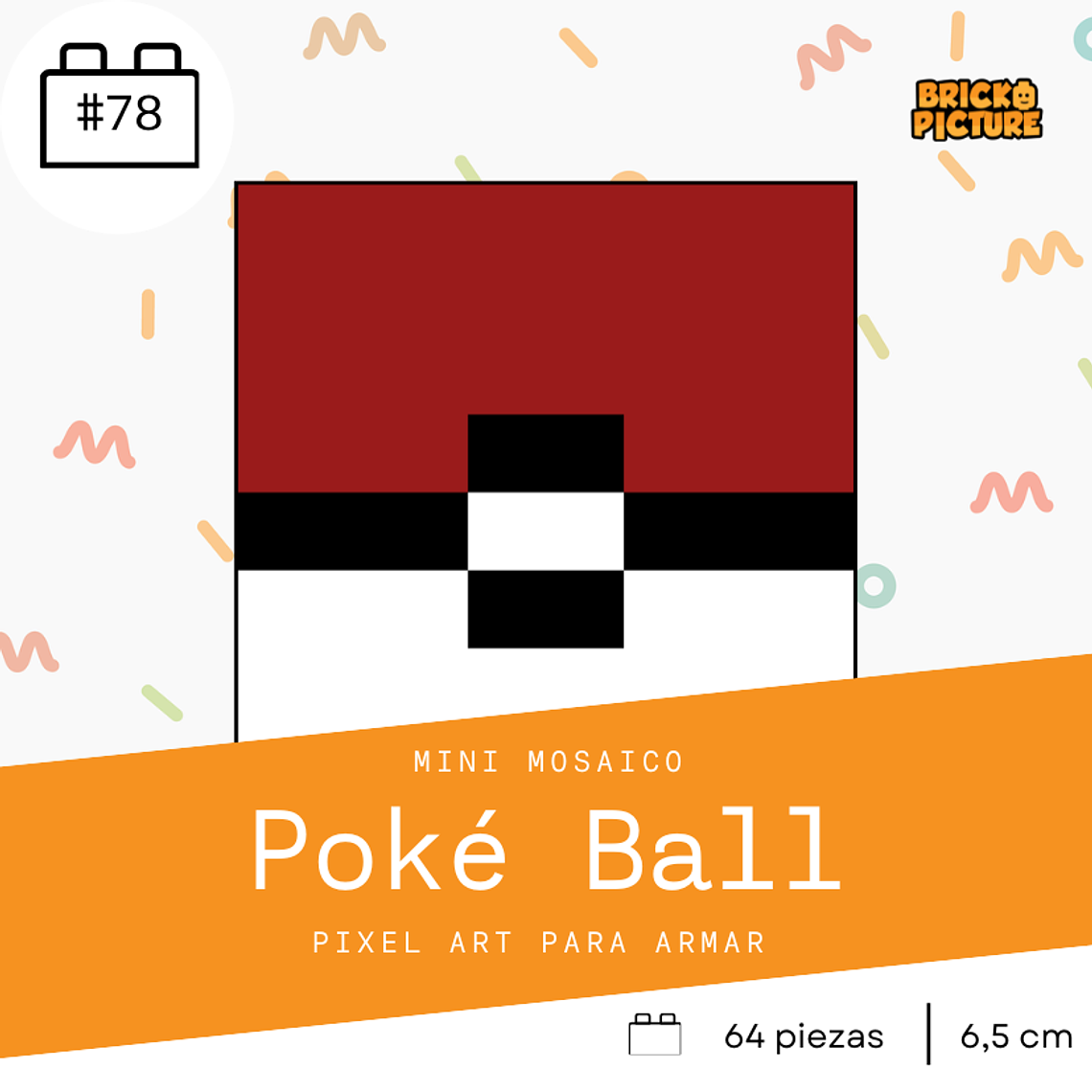 Colección Mini Mosaicos Pokémon - 64 piezas - sticker o imanes 6