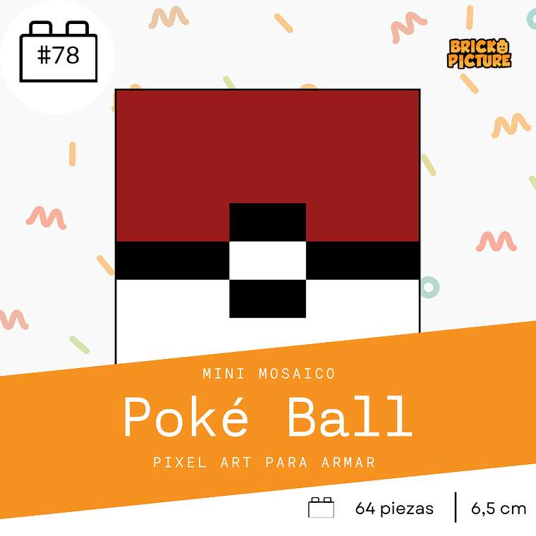 Colección Mini Mosaicos Pokéballs - 64 piezas - sticker o imanes 6