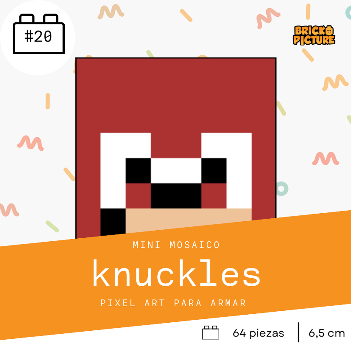 Colección Mini Mosaicos Sonic - 64 piezas - sticker o imanes 5