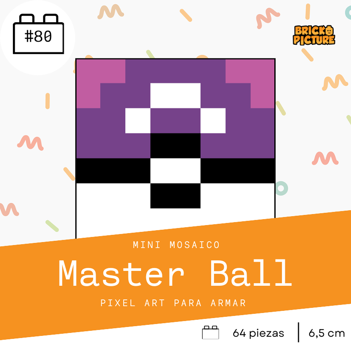 Colección Mini Mosaicos Pokéballs - 64 piezas - sticker o imanes 8