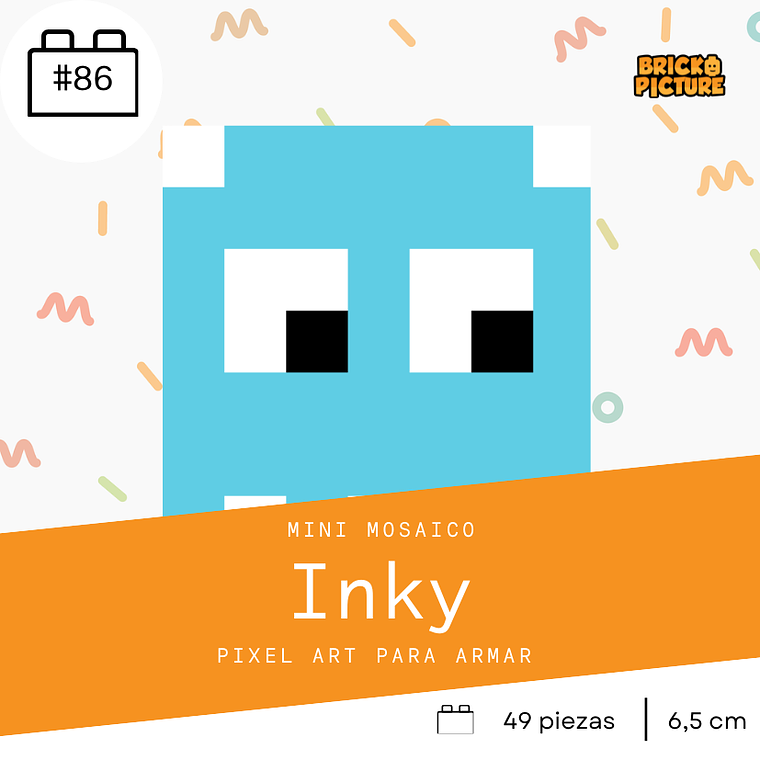 Colección Mini Mosaicos Pac-man - 49 piezas - sticker o imanes 7