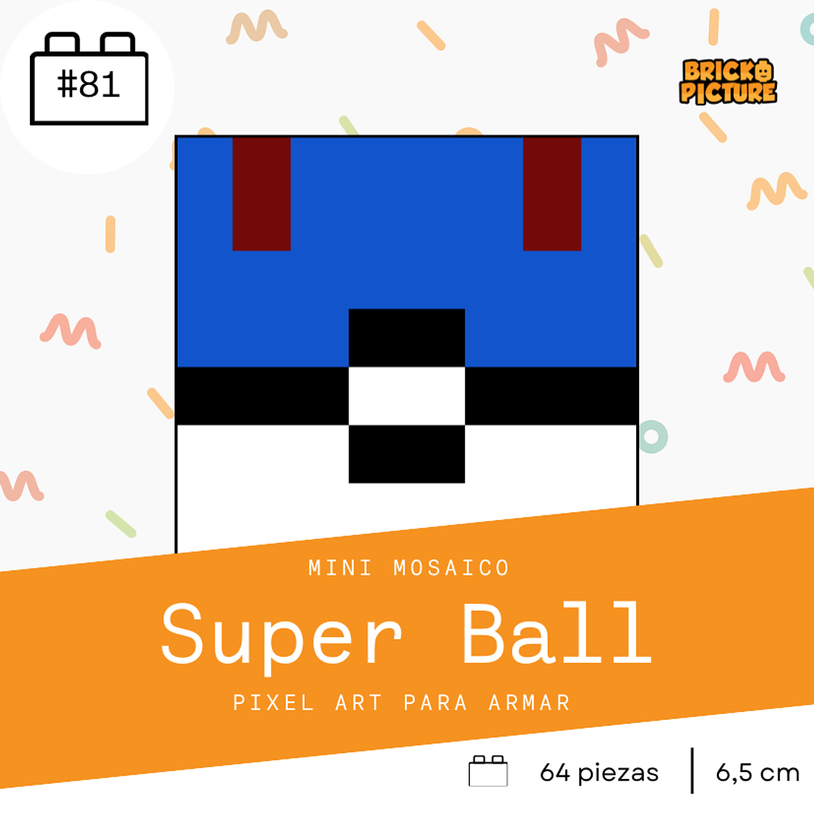 Colección Mini Mosaicos Pokéballs - 64 piezas - sticker o imanes 9
