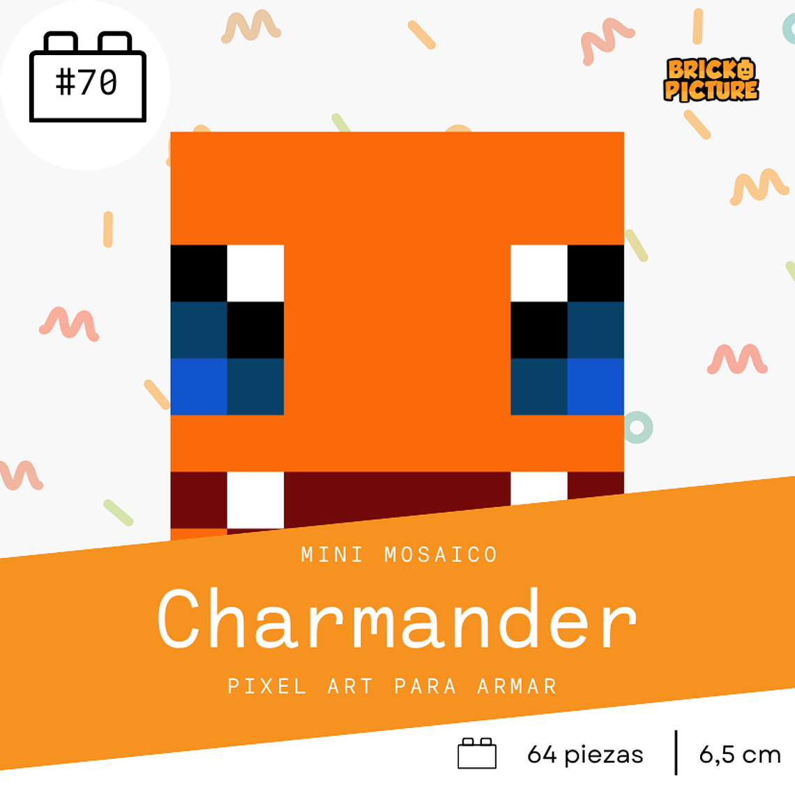 Colección Mini Mosaicos Pokémon - 64 piezas - sticker o imanes 9