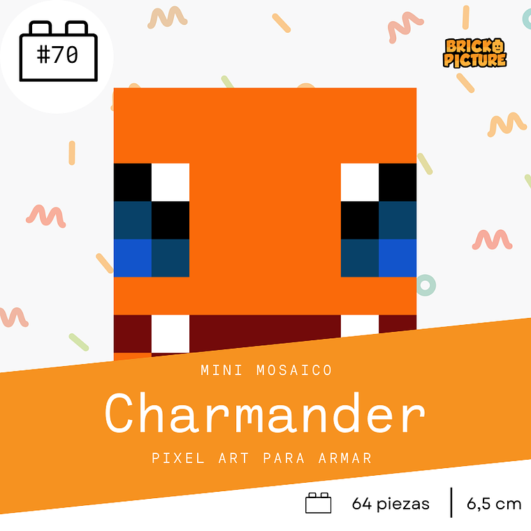 Colección Mini Mosaicos Pokémon - 64 piezas - sticker o imanes 9