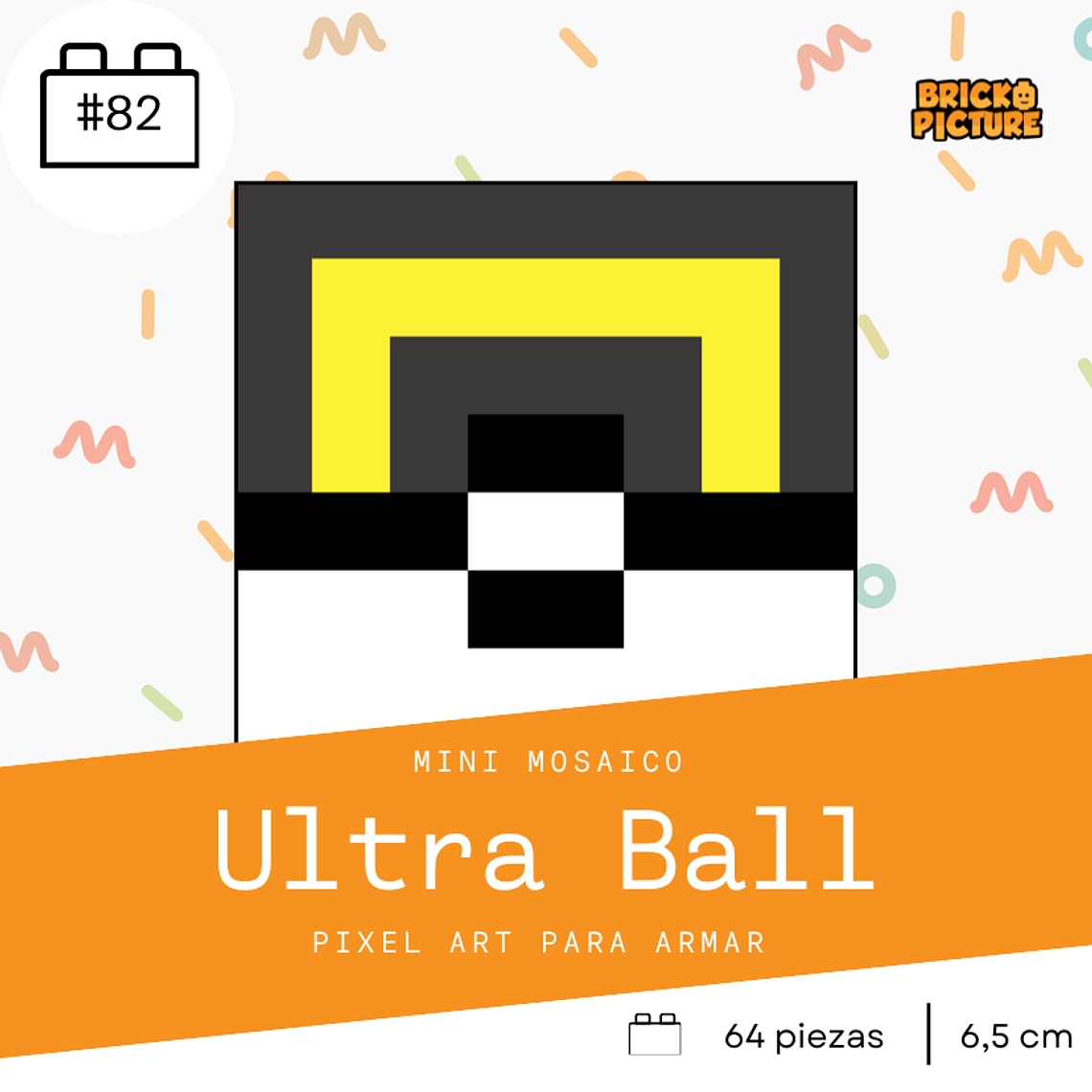 Colección Mini Mosaicos Pokéballs - 64 piezas - sticker o imanes 10