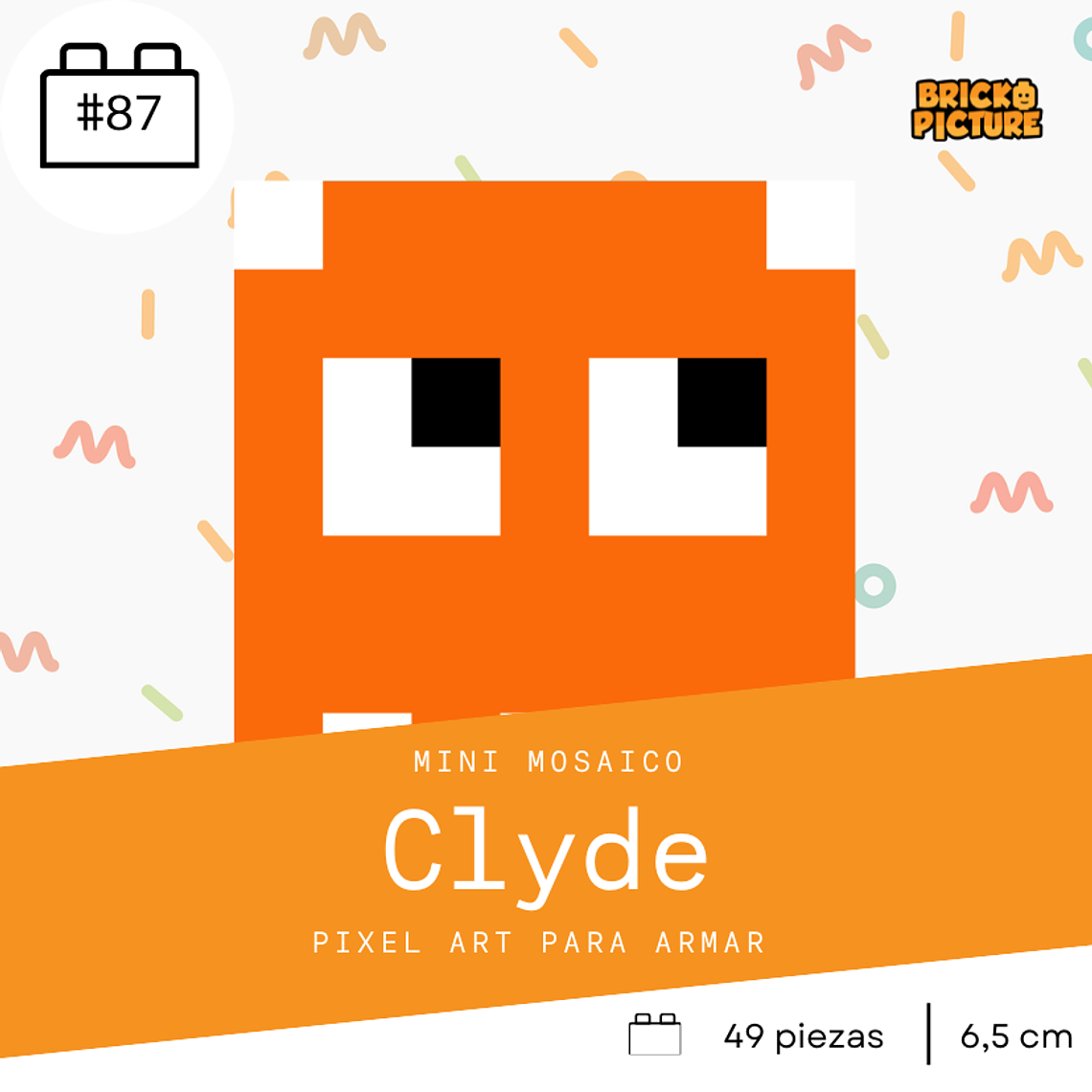 Colección Mini Mosaicos Pac-man - 49 piezas - sticker o imanes 8