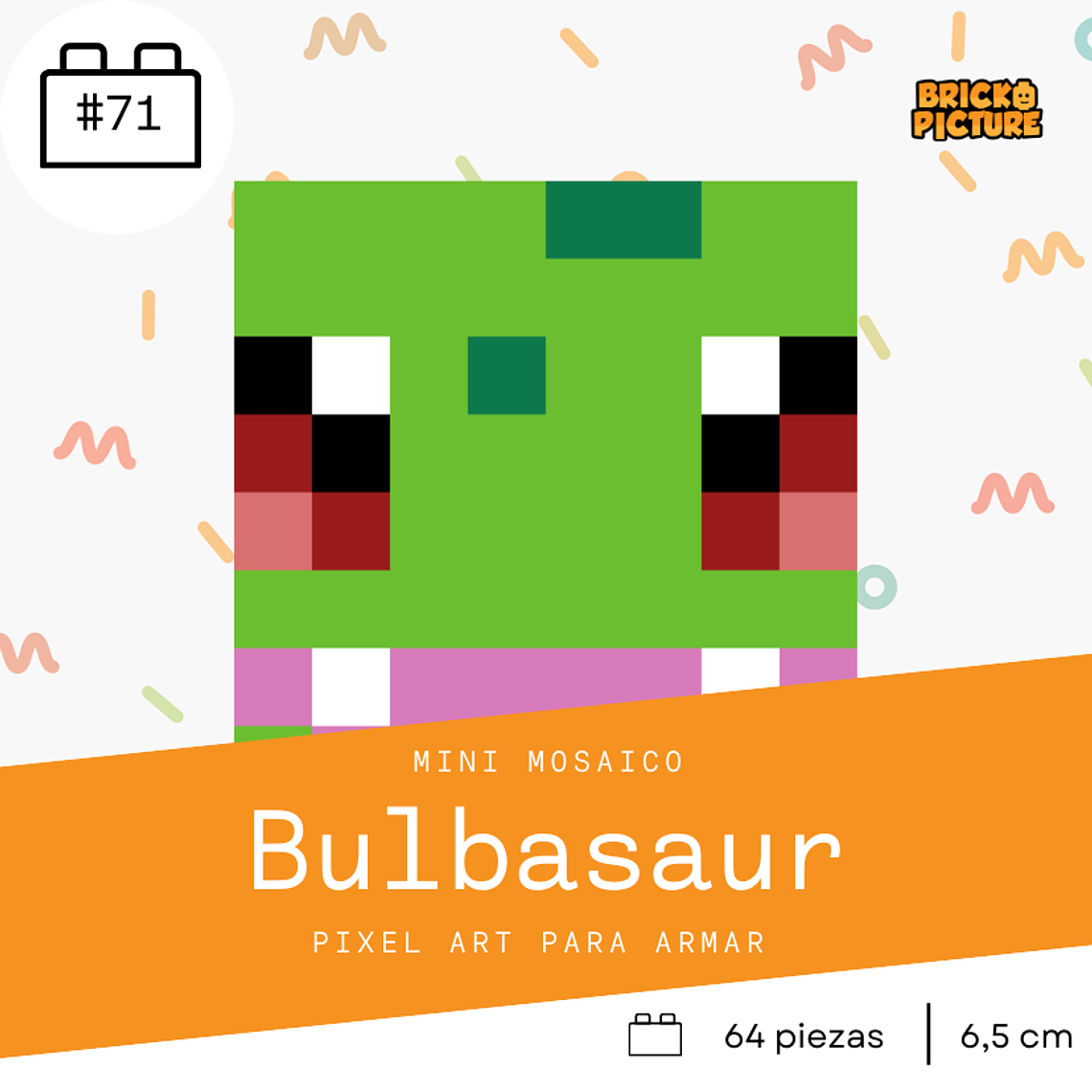 Colección Mini Mosaicos Pokémon - 64 piezas - sticker o imanes 10