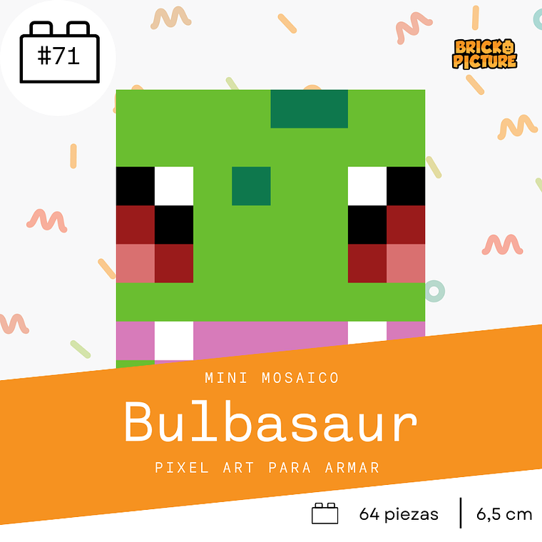 Colección Mini Mosaicos Pokémon - 64 piezas - sticker o imanes 10