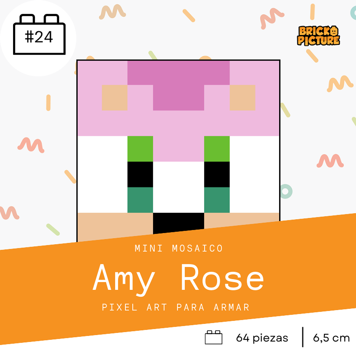 Colección Mini Mosaicos Sonic - 64 piezas - sticker o imanes 7