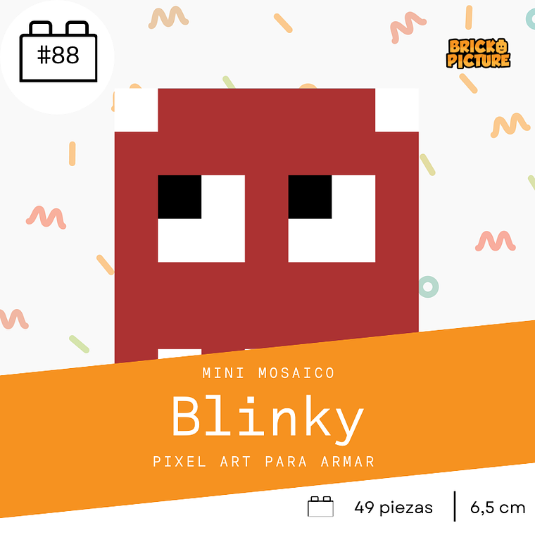 Colección Mini Mosaicos Pac-man - 49 piezas - sticker o imanes 9