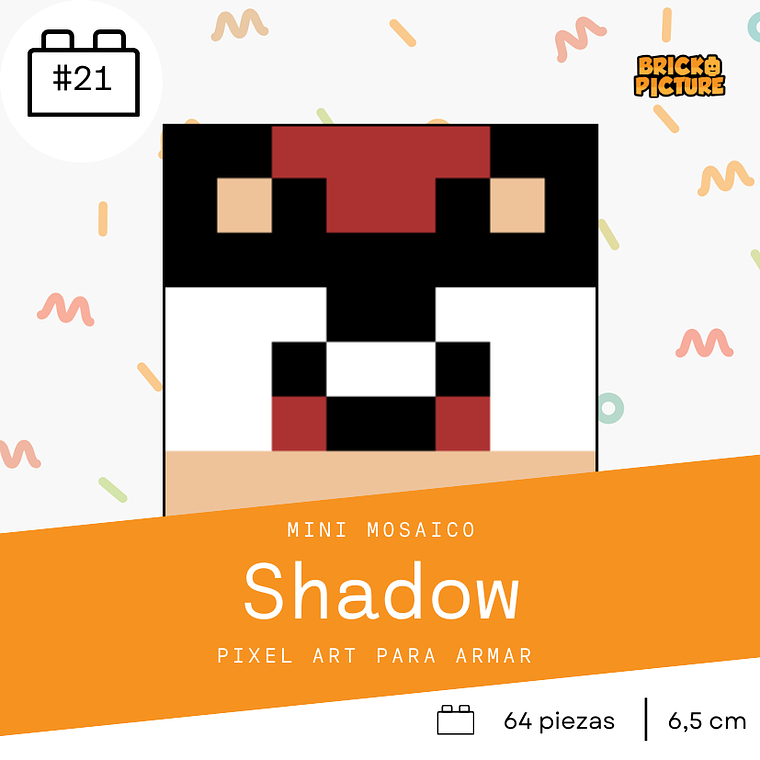 Colección Mini Mosaicos Sonic - 64 piezas - sticker o imanes 8