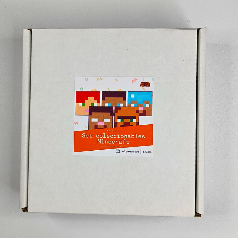 Colección Mini Mosaicos Minecraft - 64 piezas - sticker o imanes 1