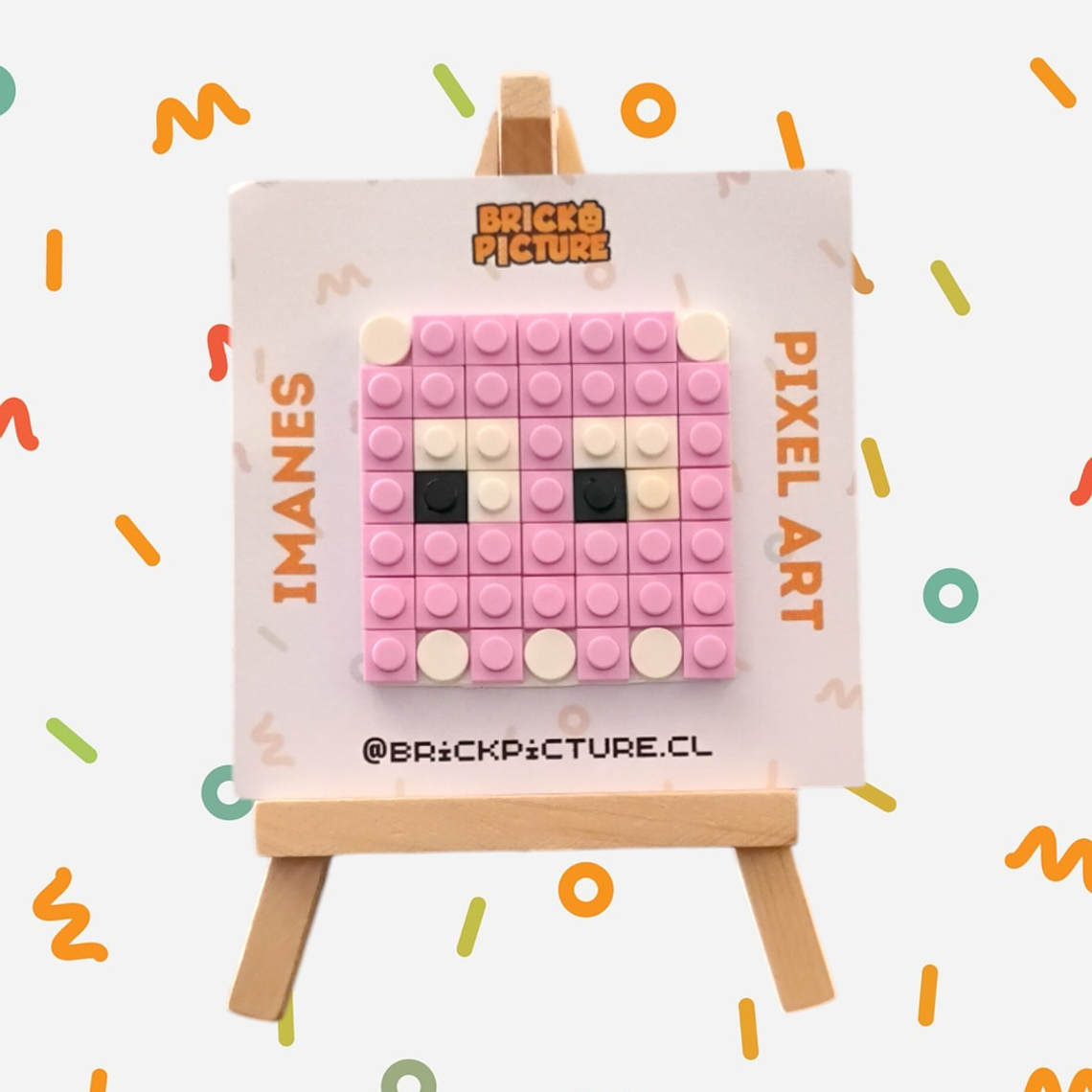 Colección Mini Mosaicos Pac-man - 49 piezas - sticker o imanes 12