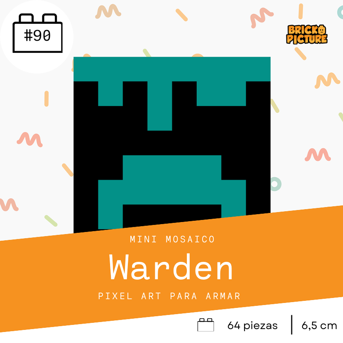 Colección Mini Mosaicos Minecraft Enemigos - 64 piezas - sticker o imanes 9