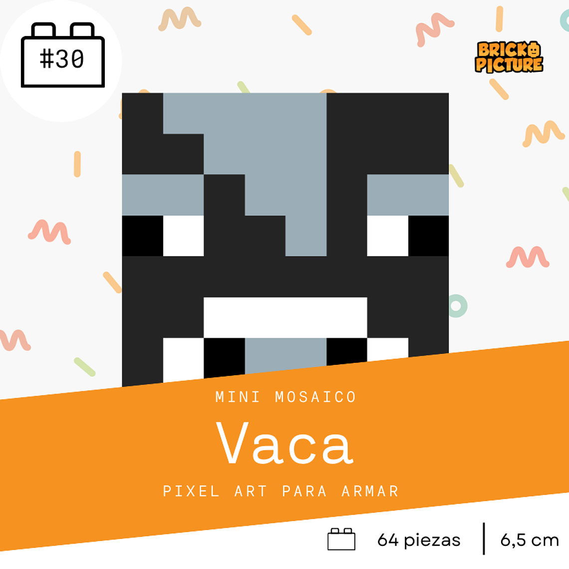 Colección Mini Mosaicos Minecraft Mobs - 64 piezas - sticker o imanes 7