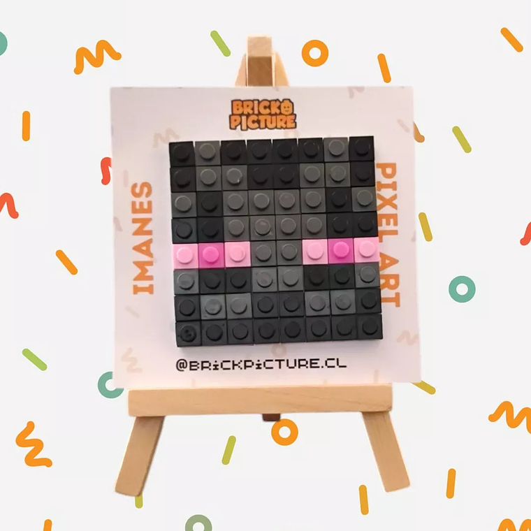 Colección Mini Mosaicos Minecraft Enemigos - 64 piezas - sticker o imanes 12