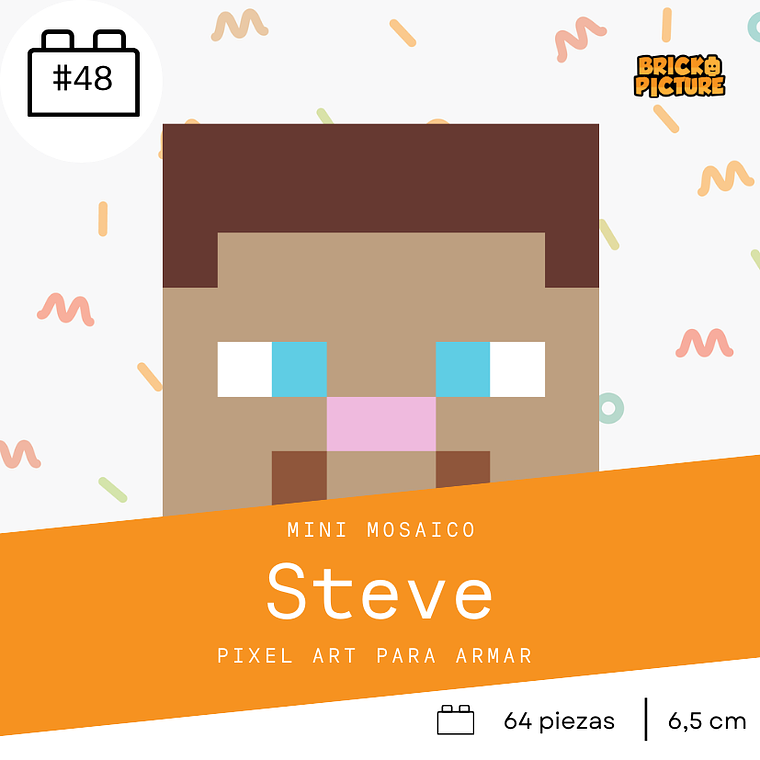 Colección Mini Mosaicos Minecraft - 64 piezas - sticker o imanes 6